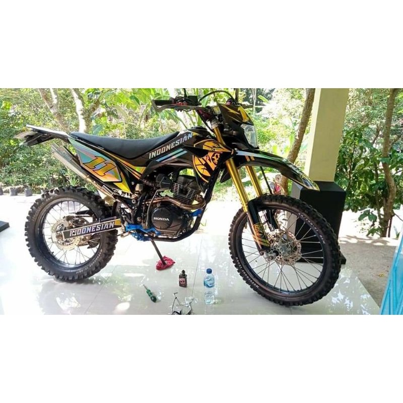 Decals stiker motor crf hologram