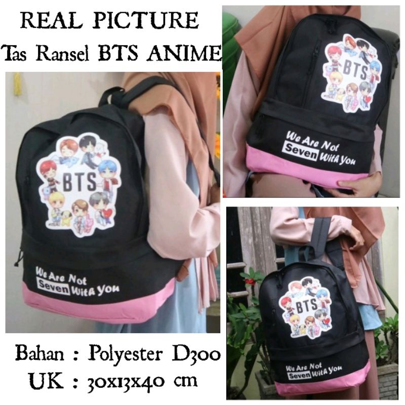 Tas Ransel Sekolah BTS BT21 Tas Sekolah Anak Ransel Sekolah Anak Tas  BTS Ransel BTS