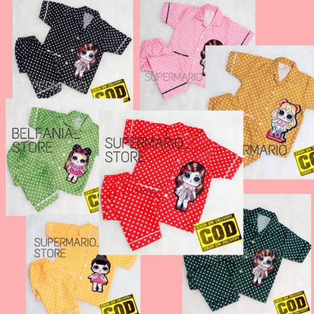 SETELAN PIYAMA ANAK PEREMPUAN LOL SETELAN PIYAMA ANAK POLKADOT SETELAN PIAYAMA ANAK MURAH SETELAN PI