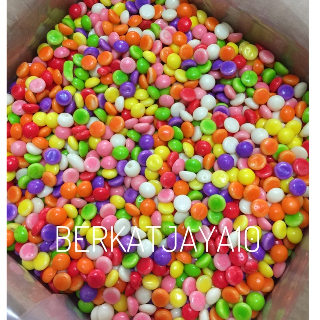 LAGIE Choco chips Rainbow Repack 250 Gram Gepeng warna warni