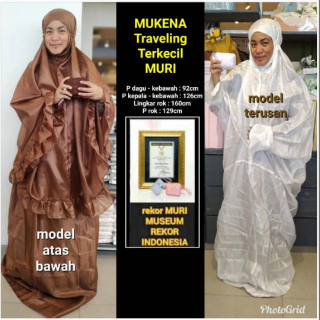Mukena Traveling Terkecil Muri - Museum Rekor Indonesia