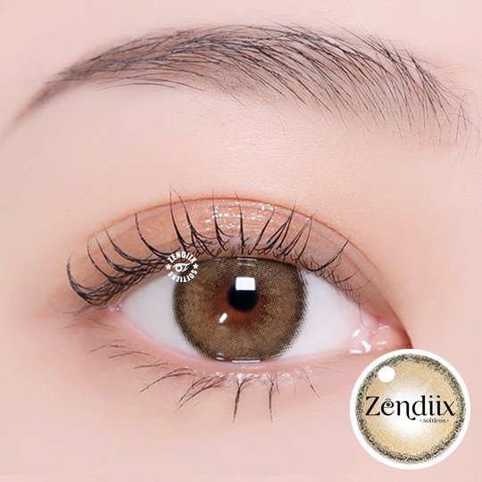 Softlens I-DOL ROZE Warna BEIGE 14.5mm Normal Minus