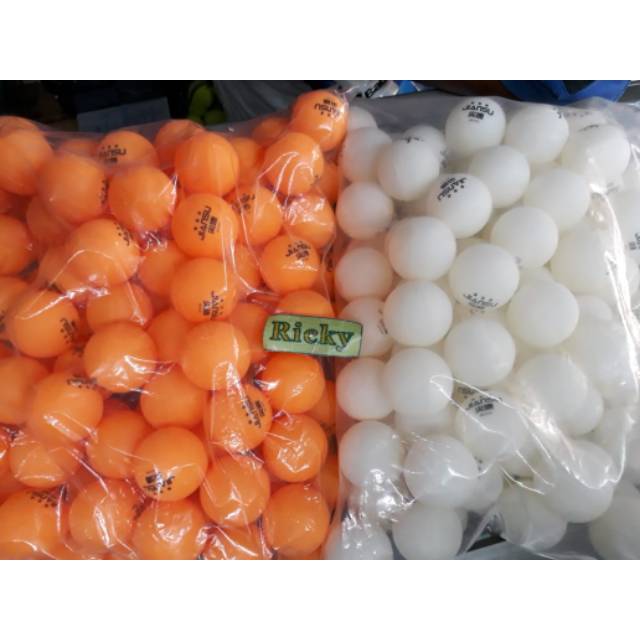 BOLA PINGPONG JIANSU 40+ PLASTIK 3 STAR  -  TANPA SAMBUNGAN - BOLA TENIS MEJA ISI 100 40+ 3 STAR