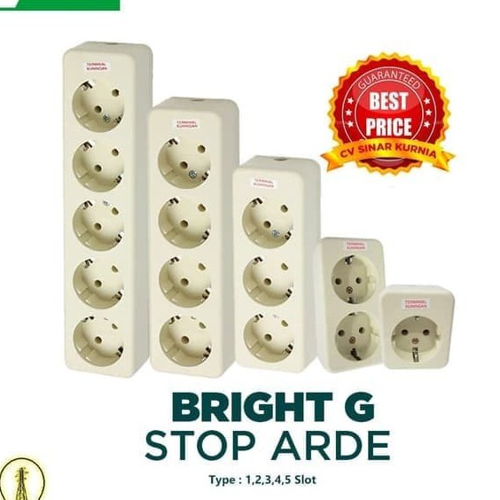 Stop Kontak Bright-G Stop Arde 1/2/3/4/5/ Lubang | Bright-G 811/812/813/814/815