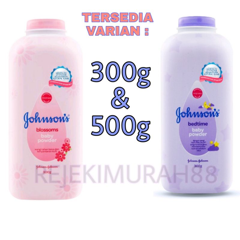 Johnsons Blossoms/Bedtime Baby Powder - Bedak Bayi 500 dan 300gr