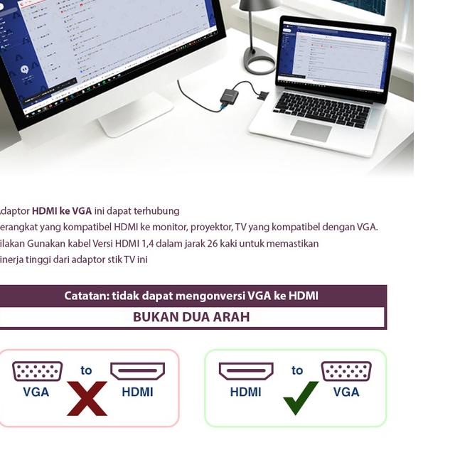 ☋ IPASON Adapter Digital to Analog Video Audio Converter HDMI to VGA 720p or 1080p ➬