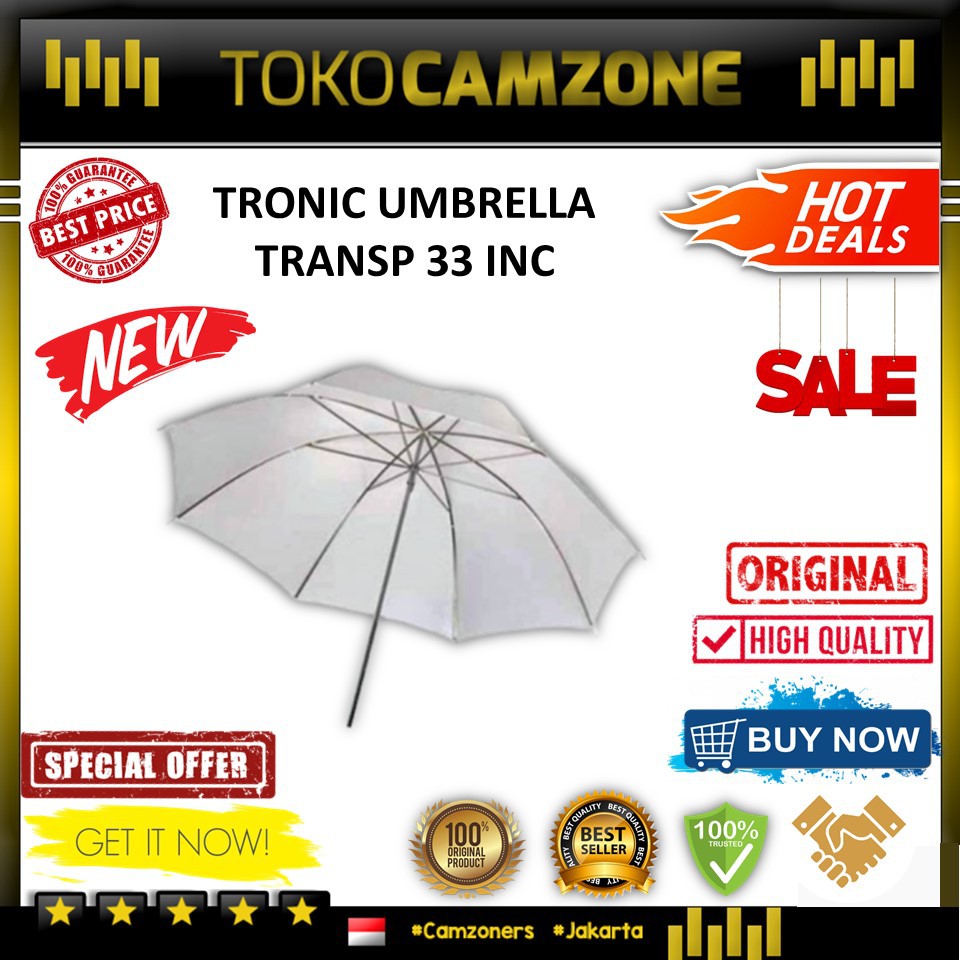 Tronic Umbrella Transparant 33 Inch