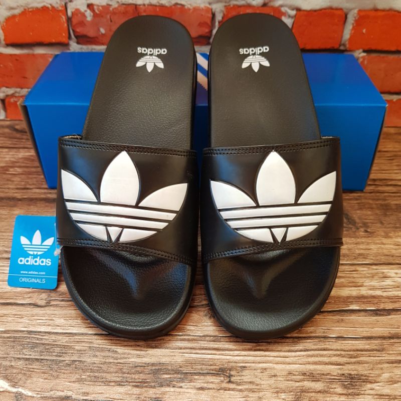 COD SANDAL ADIDAS TREVOIL SLIP ON KUALITAS GRADE ORIGINAL / sendal adidas murah / Sandal Santai Slid
