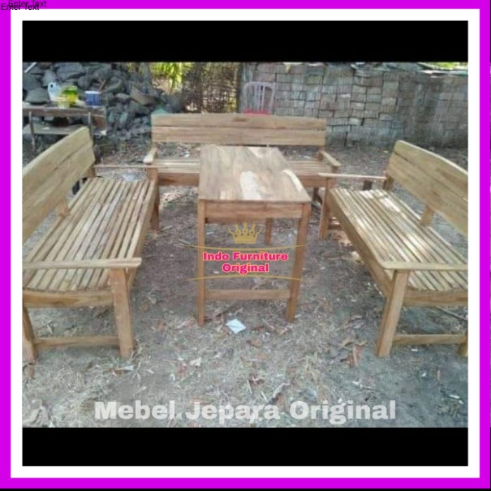Set Kursi Tamu, Meja Ruangan Kayu Bengkirai Kalimantan Murah Original