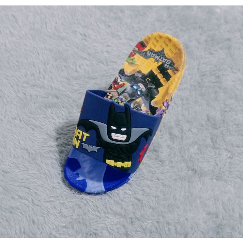 Sandal Super Hero Anak Laki Laki Motif Lego Batman Sandal Anak Batman