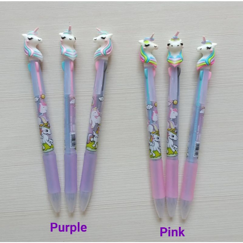 

Unicorn Bolpen Pulpen Pen Lucu 3in1 3warna