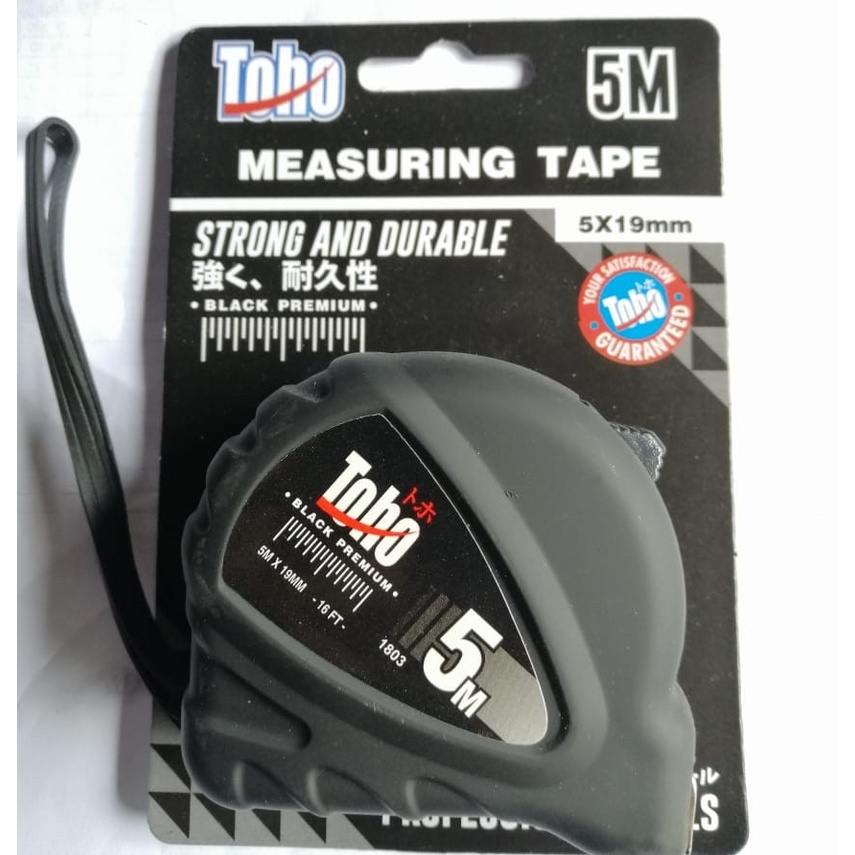 meteran 5m toho BLACK Premium