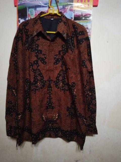 Kemeja Batik Pria Lengan Panjang Lapis Furing Mahesa