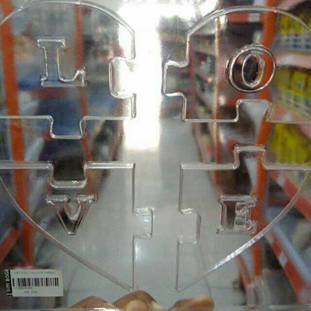 Cetakan love puzxle cetakan coklat valentine