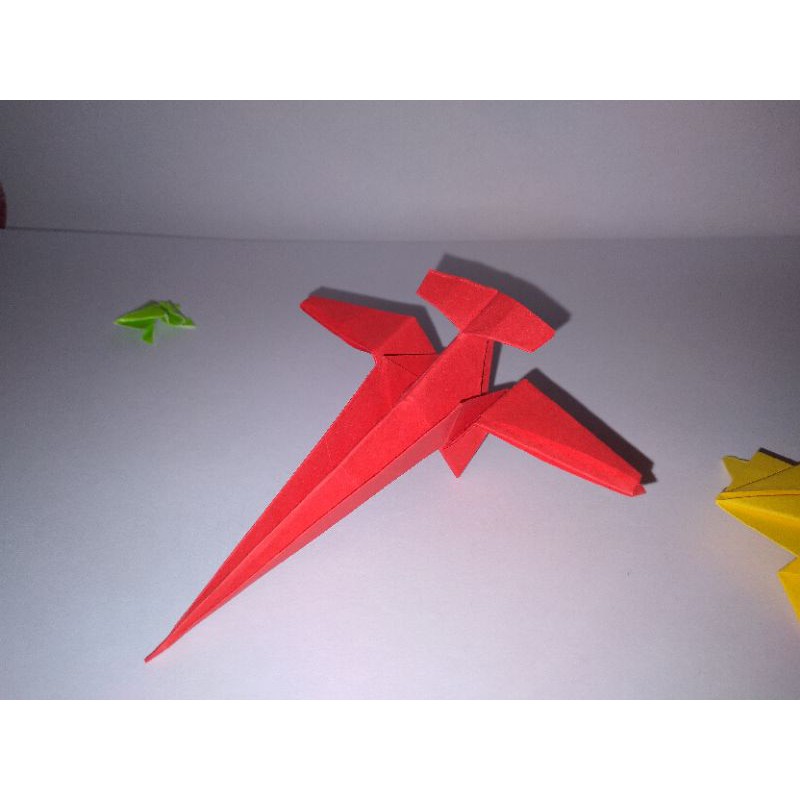 

origami animal 3D benda pesawat terbang seni melipat kertas