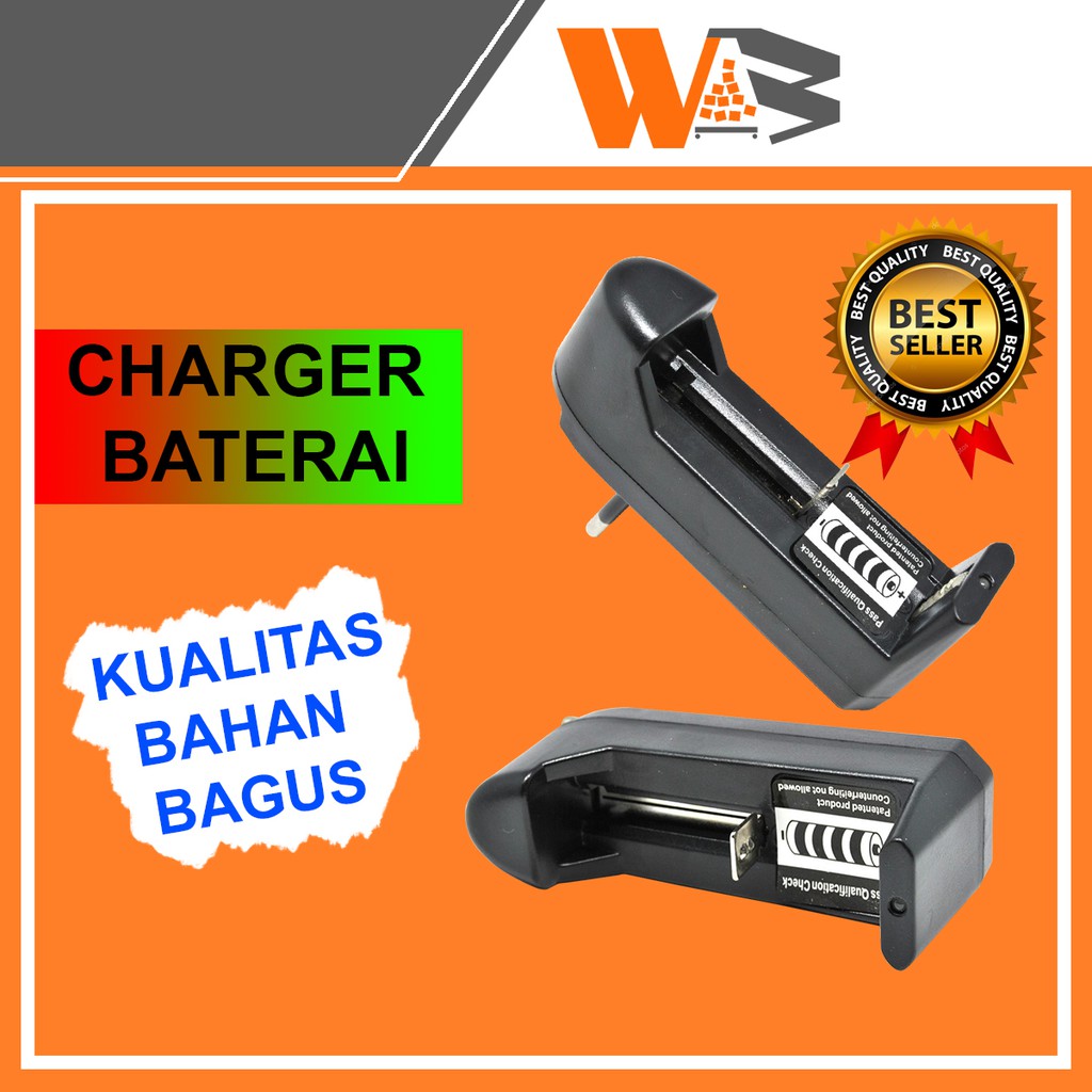 COD charger baterai 18650 1 slot A33