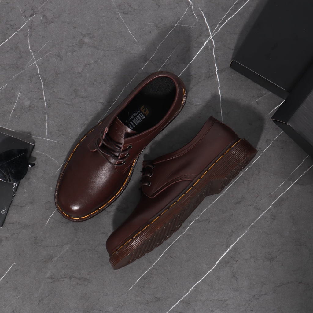 Sepatu docmart kulit asli model razor