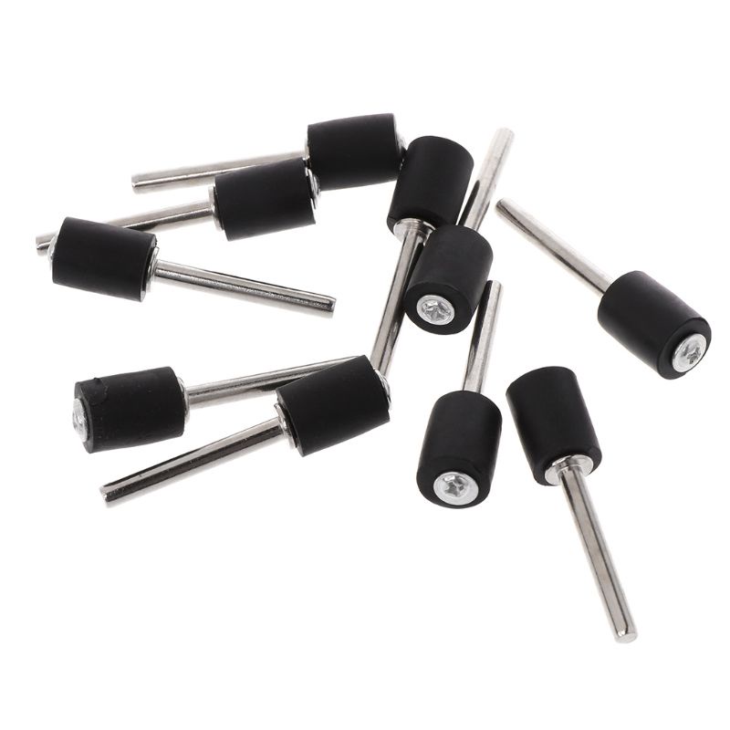 Gro Replacement Part for M.C 10Pcs Drum Rubber Mandrels 1 / 8 &quot;Shank for Sanding Sleev