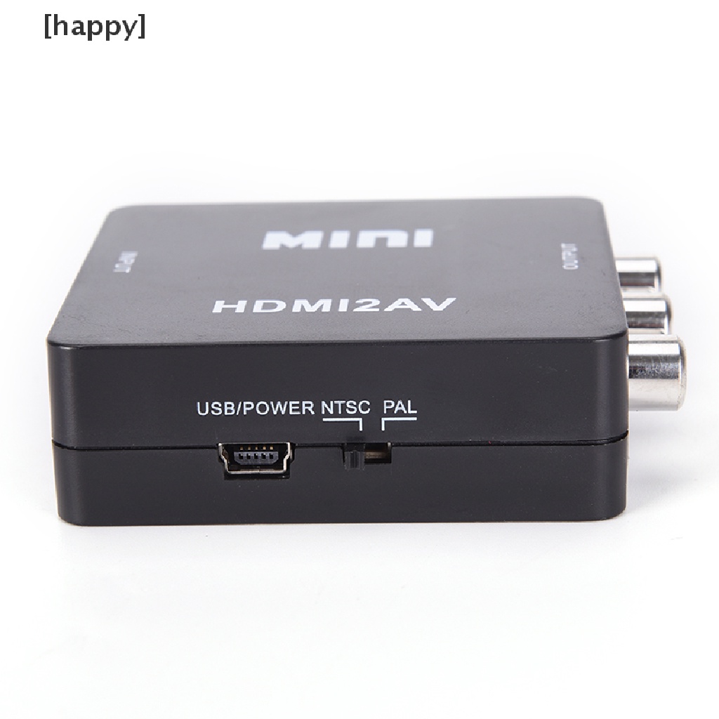 Ha Adapter Konverter Video Hdmi Ke Rca Av / Cvbs Hd 1080p Mini