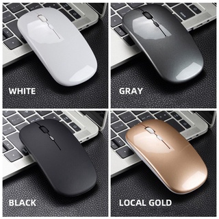 2.4G Silent Wireless Mouse Rechargeable 1600 DPI RGB LED Backlit Isi Ulang Mouse Gaming Ergono