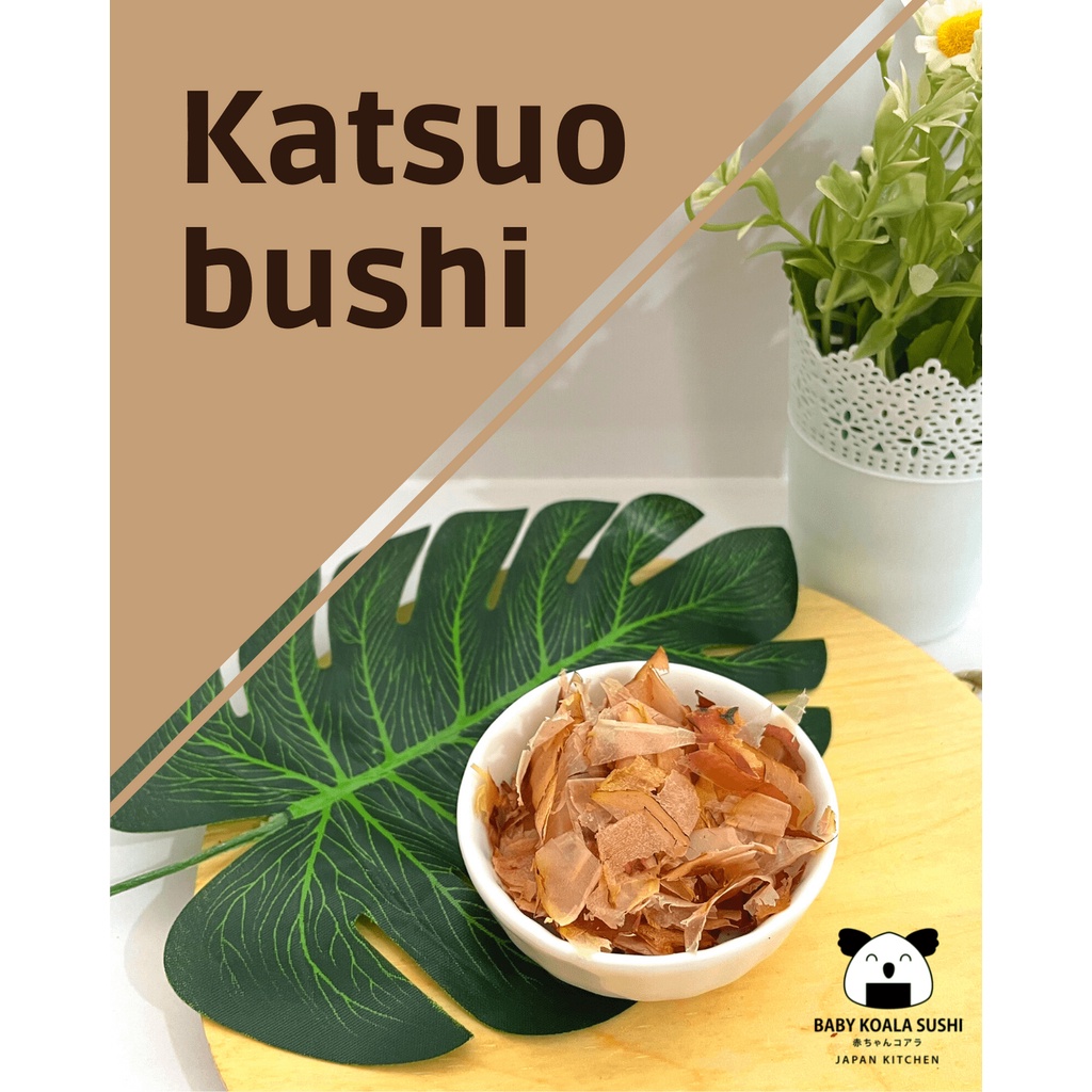 KATSUOBUSHI Bonito Flakes 50 g Halal │ Taburan Takoyaki Katsuo Bushi Serutan Ikan Cakalang