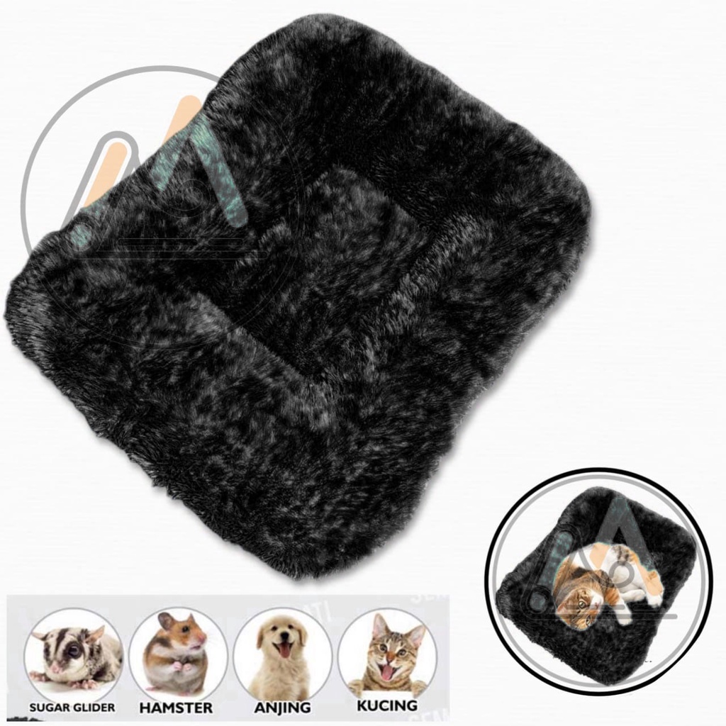 Alas Tidur Kucing/Tempat Tidur Kucing/Ranjang Kucing/Kasur Kucing/Rumah Kucing/Perlengkapan Kucing Dan Hewan/Bantal Kucing/Bantal Hewan/Kandang Murah/Kandang Kucing/Cat Bed/Tempat Kucing-Hitam
