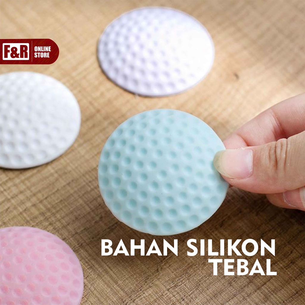Bantalan Pelindung Pengaman Pengganjal Penahan Pintu Dinding Tembok Lemari Karet Silikon Silicone