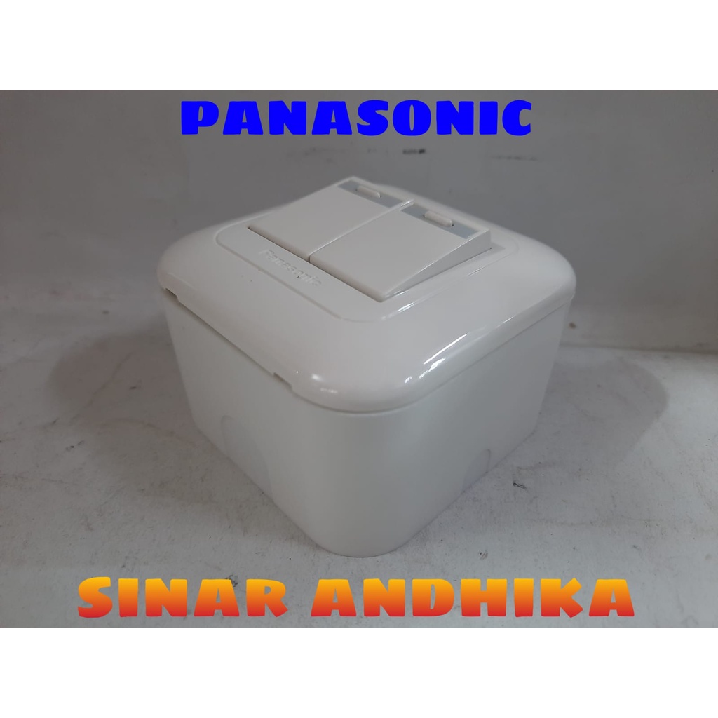 SAKLAR SERI KECIL PUTIH OUTBOW PANASONIC WEJ 78029+WEJ 5531+WEJ 6911W