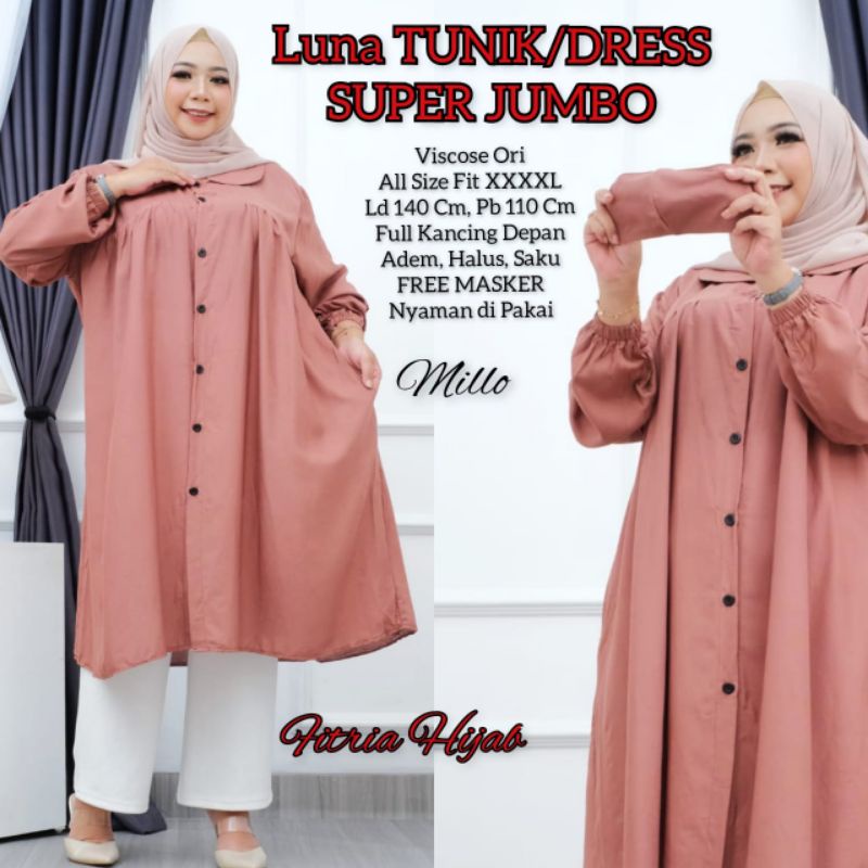 Luna Long Tunik Super Jumbo LD 140