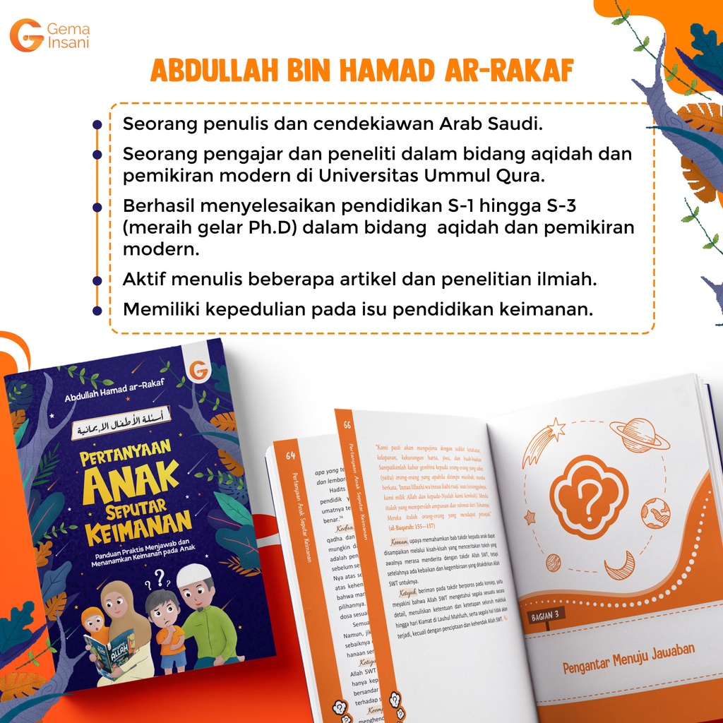 Buku Pertanyaan Anak Seputar Keimanan - Gema Insani 100% Original