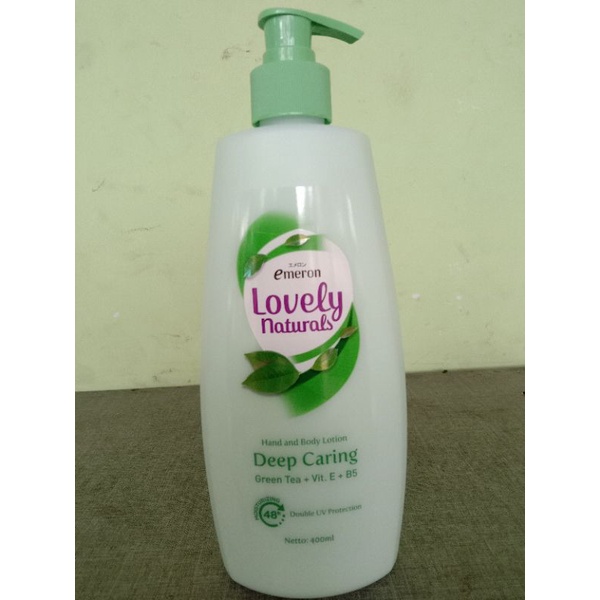 Emeron Lovely Naturals Body Lotion Deep Caring Green Tea 400Ml