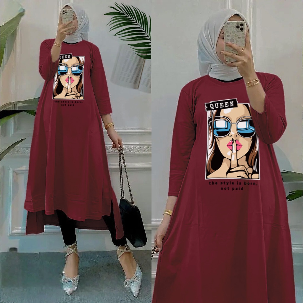 RILLO - Gamis Queen Midi Dress Muslimah Dewasa