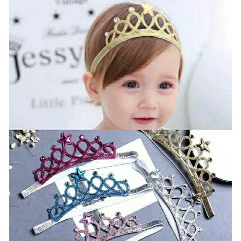 Bandana mahkota / bando mahkota / baby headband / princess headband