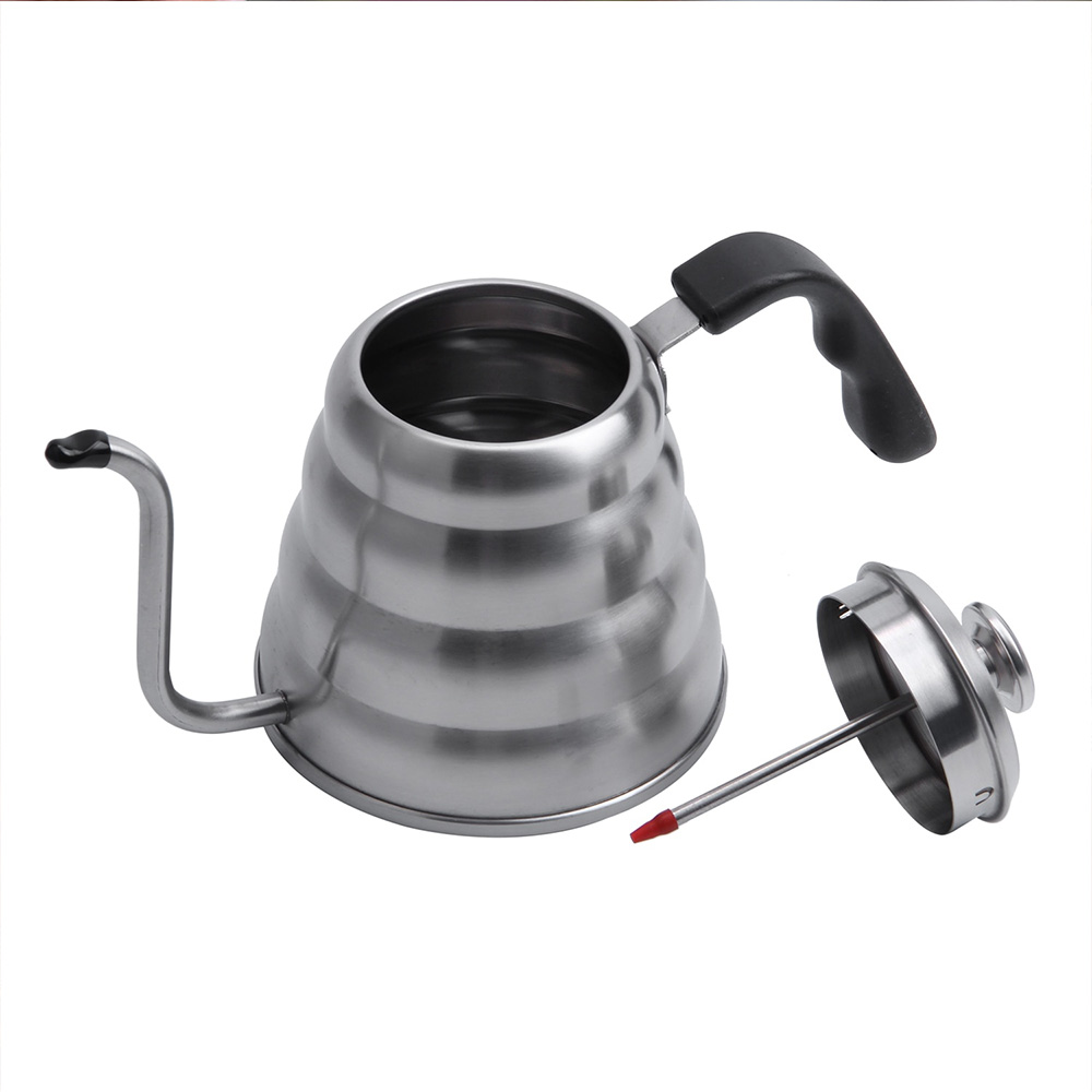 SELUNA Coffee Maker Pot V60 Drip Kettle Teko Barista Kopi 1 L w thermo