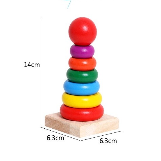 MOMBABY1 Mainan Motorik stacking donut / mainan sensorik susun donat montessori