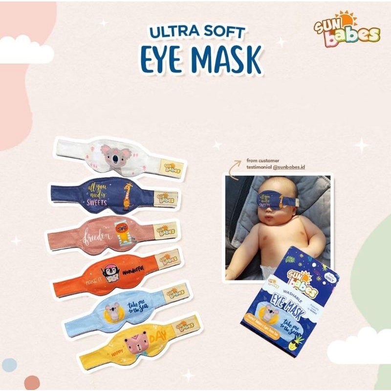 Sunbabes Eye Mask Ultra Soft/ pelindung mata