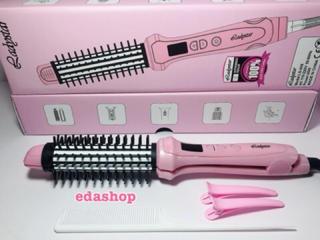 Catokan Terbaru Ladystar Pink Brush 2in1 LS-608 , bisa catok lurus , blow n curly , dijamin bagus