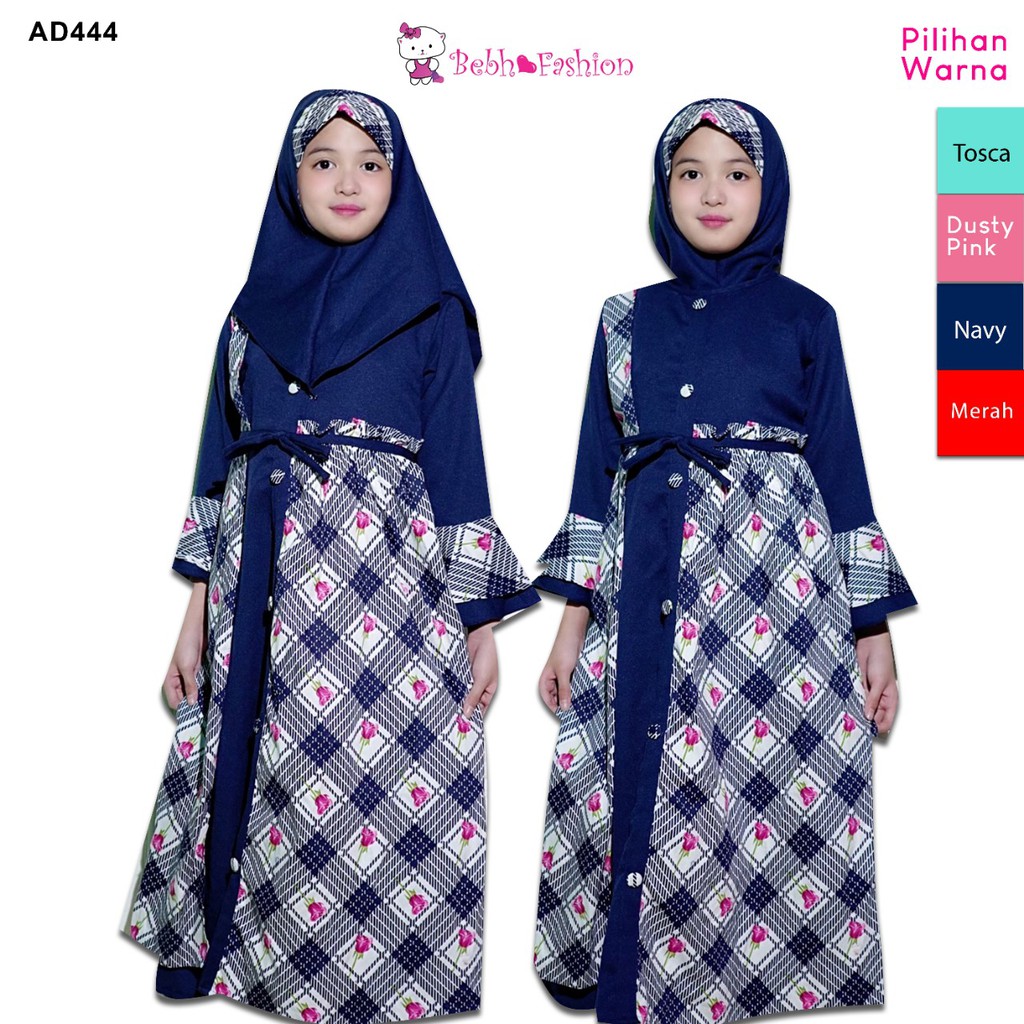 GAMIS ANAK PEREMPUAN - GAMIS PLOLOS - MUSLIM ANAK PEREMPUAN - PAKAIAN MUSLIM ANAK