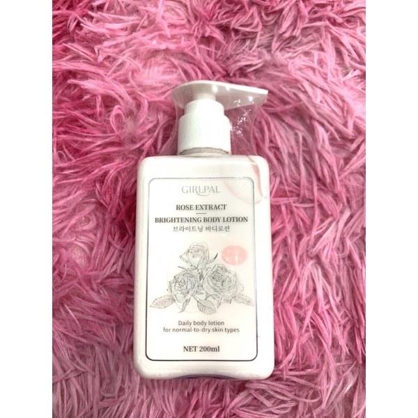 GIRLPAL BODY LOTION ROSE EXTRACT BRIGHTENING