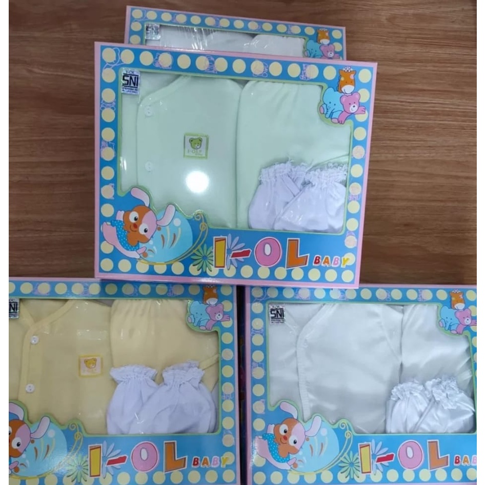 Kado Baju Bayi Set IOL Biru Muda-Baby Set Iol Murah-Baby Gify Set IOL