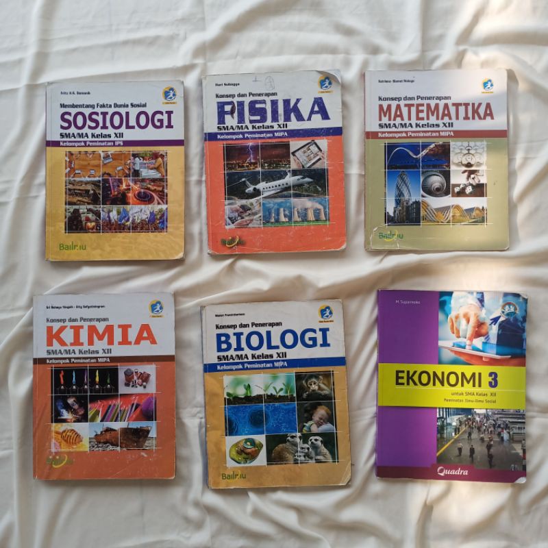 preloved buku pelajaran kelas 12 ipa bailmu ekonomi sosiologi