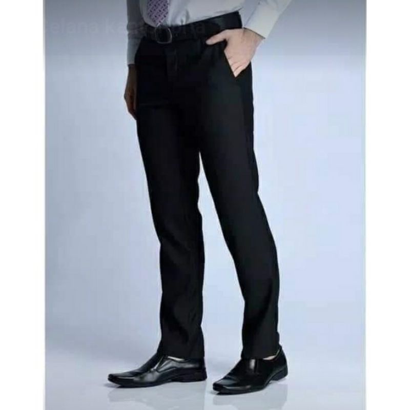 MPcollection Celana Kantor Formal Kerja Bahan Dasar Pria Slimfit