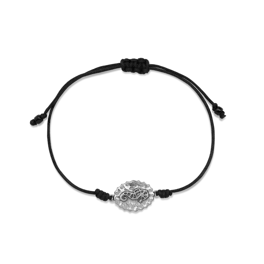 Seahorse Rise Up Life Sterling Silver Bracelet | Gelang Tali 925 Sterling Silver