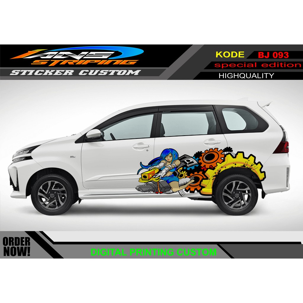 STIKER STRIPING MOBIL AVANZA XENIA