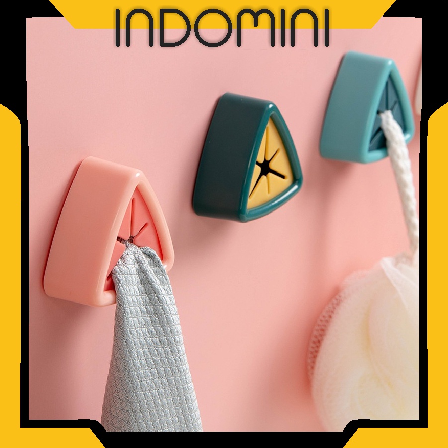 INDOMINI R621 1PCS Gantungan Hook Gantungan Lap Tangan Tanpa Paku Towel Holder Terbaru