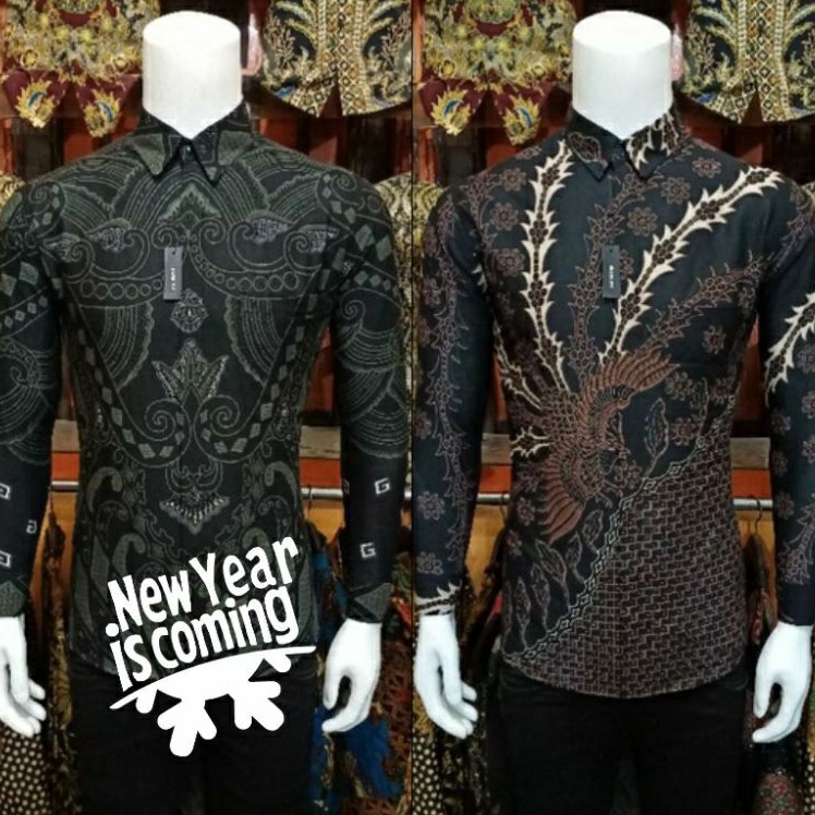 Agrapana Batik Slim Fit Batik Premium Kemeja Baju Batik Pria Lengan Panjang Slimfit Modern Rajata