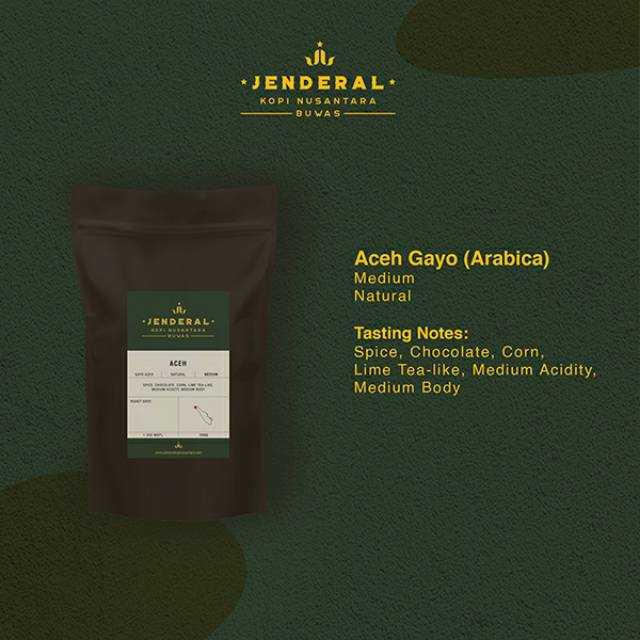 

Aceh Gayo Arabica 200Gr Jenderal Kopi