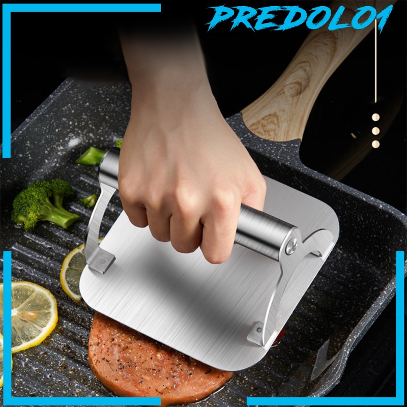 (Predolo1) Alat Press Daging Burger Profesional Anti Lengket