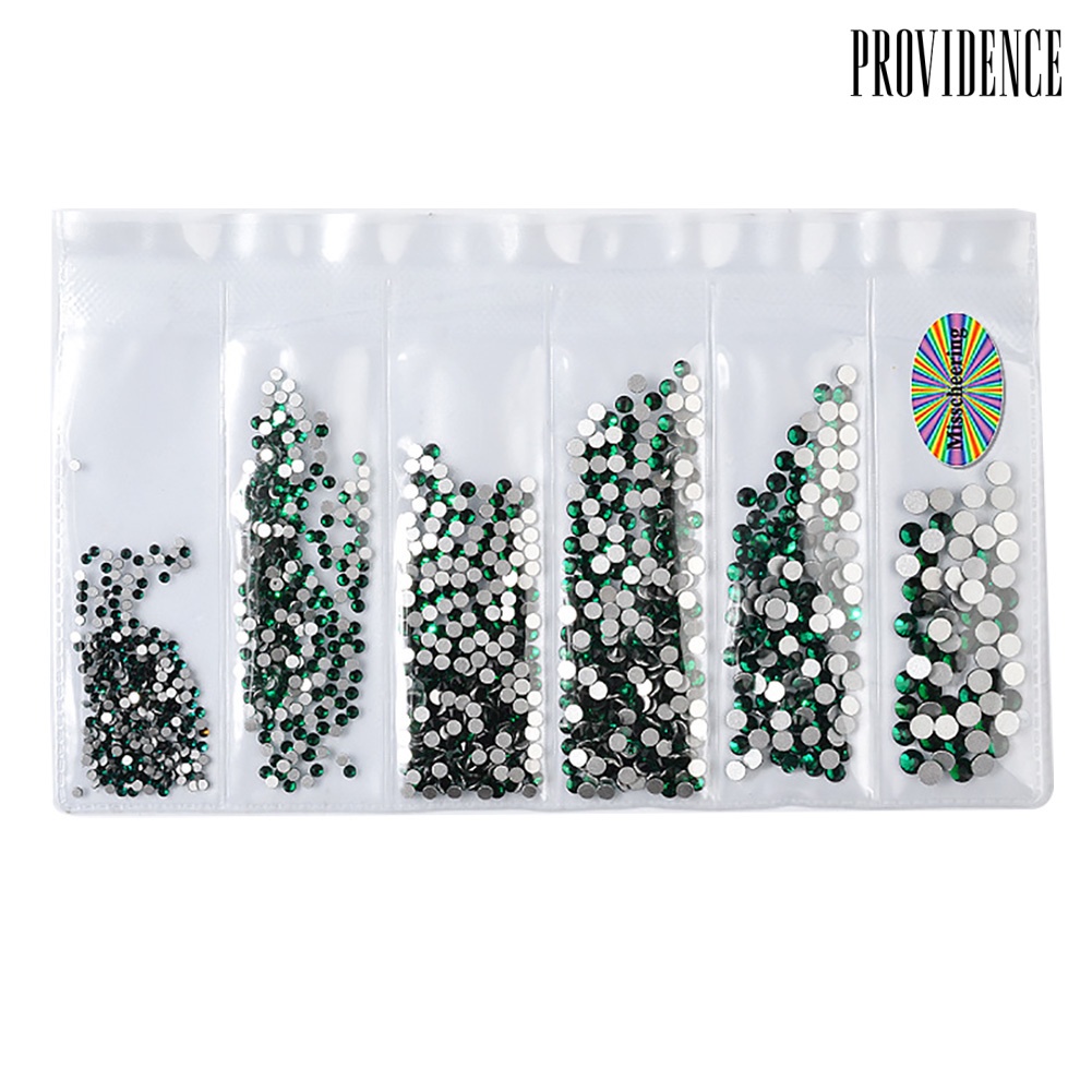 Providence 6 Size DIY Glitter Rhinestones Nail Art Sequins Decals Mixed Manicure Decoration