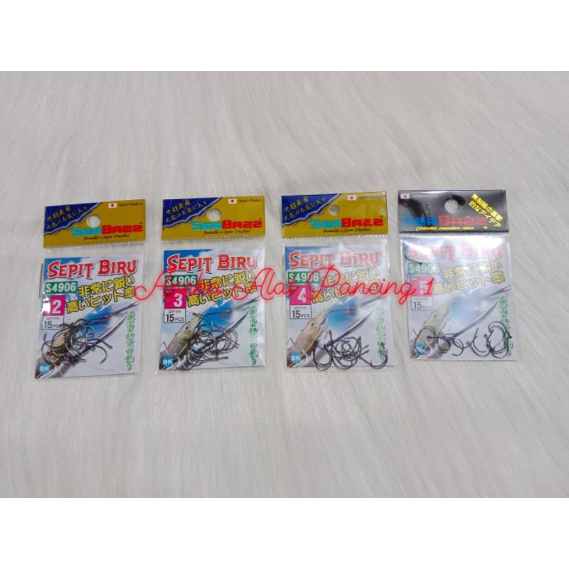 Mata pancing udang sepit biru seabass S4906/ Mata Pancing Udang Seabazz Sepit Biru